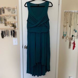 Turquoise sleeveless dress